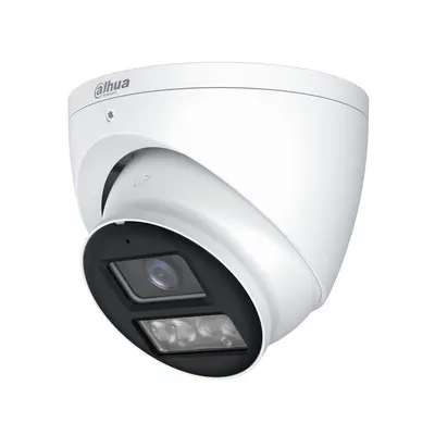 Camera supraveghere Dome cu iluminare duala Dahua Starlight HAC-HDW1500T-IL-A-0280B-S3-DIP, 5 MP, IR/lumina alba 40 m, 2.8 mm, microfon, DIP switch