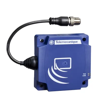 Antena Smart Compacta Rfid - 13.56Mhz - Forma Plata 80X80X26 - M12 - Cablu 0.2M