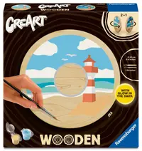 Set de pictat după numere Ravensburger CreArt Wooden - Peisaj marin