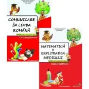 Pachet 2 caiete Clasa Pregatitoare: Comunicare in limba romana si Matematica