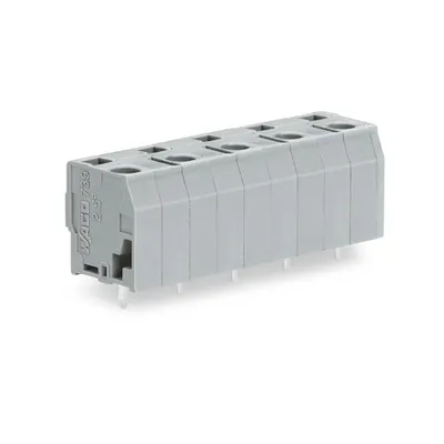 PCB terminal block; 2.5 mm²; Pin spacing 10 mm; 10-pole; CAGE CLAMP®; 2,50 mm²; gray