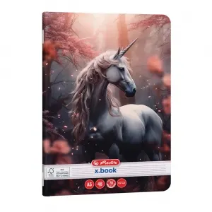 Caiet A5 48 file dictando, motiv Unicorn