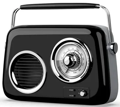 Radio portabil Diva – Retro Box BT 8600, Bluetooth, negru