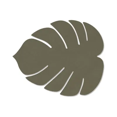 Suport pentru farfurii din piele ecologică 22x26 cm Monstera Leaf Nupo – LIND DNA