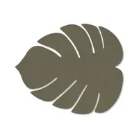 Suport pentru farfurii din piele ecologică 22x26 cm Monstera Leaf Nupo – LIND DNA