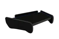 Masa centrala bord camion compatibila cu Iveco Stralis cabina ingusta (01.2002-12.2012), Negru cu cusatura albastra