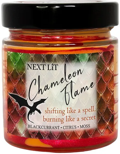 Lumânare parfumată Next Lit Dragon Fire - Chameleon Flame, 180 g