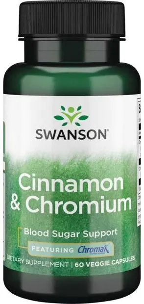 Cinnamon & Chromium, 60 capsule, Swanson