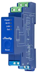 Dimmer smart Shelly – Pro Dimmer 0/1-10V PM, albastru