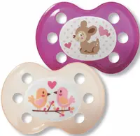 Baby Nova – Suzeta din cauciuc pentru bebeluși- 2 bucăți, pentru fetiță