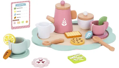 Set de ceai din lemn Tooky Toy