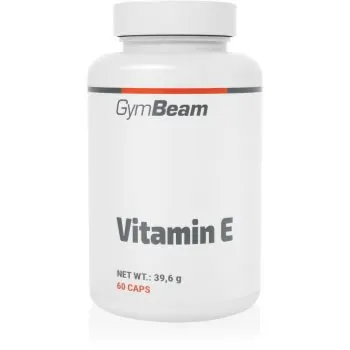 GymBeam Vitamin E capsule pentru susținerea protecției celulelor în fața stresului oxidativ