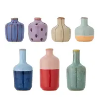 Vaze 7 buc. din gresie pictate manual (înălțime 14 cm) Maien – Bloomingville