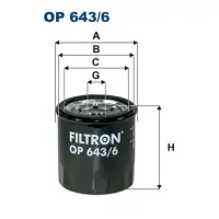 Filtru ulei FILTRON OP 643/6
