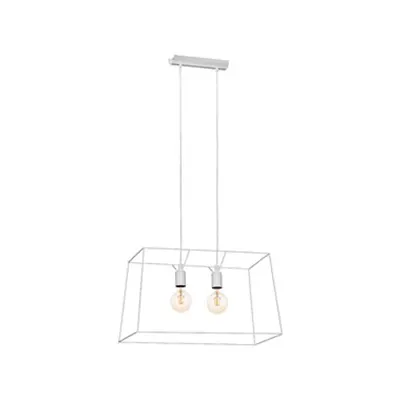 Pendant luminaire Taunton 2x60W white IP20
