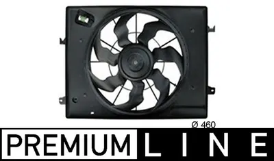 Ventilator radiator (cu carcasa) potrivit HYUNDAI TUCSON 2.7 08.04-11.10