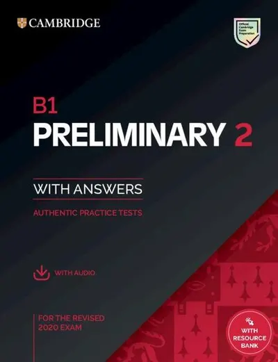 B1 Preliminary 2, Student's Book with Answers with Audio with Resource Bank - Paperback brosat