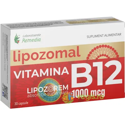 Vitamina B12 Lipozomala 1000mcg 30cps