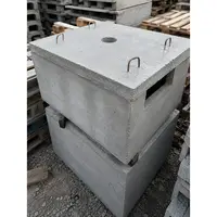 Camin de beton prefabricat 1200x1200x800 mm cu capac armat pentru retele electrice si telecomunicatii