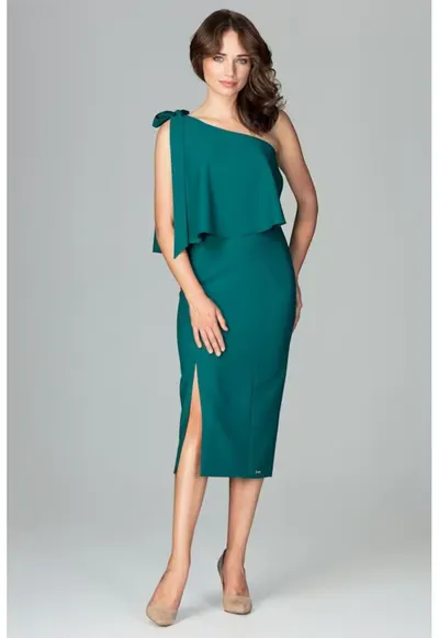 Rochie de zi model 122507 - Verde