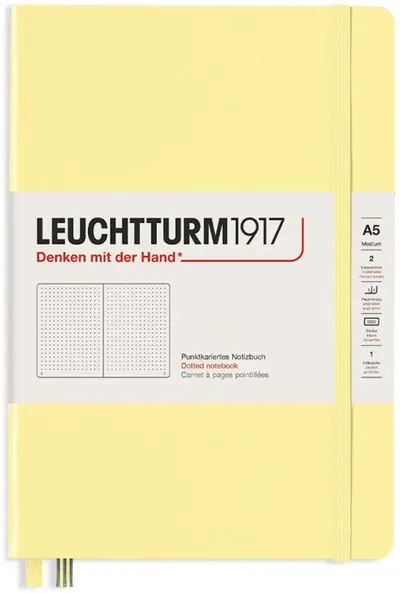 Agenda Leuchtturm1917 - Medium A5, pagini punctate, Vanilla