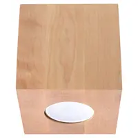 Corp de iluminat pentru tavan QUAD lemn natural