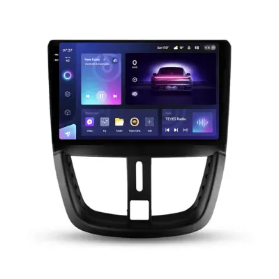 Navigatie Auto Teyes CC3 2K Peugeot 207 2006-2015 4+64GB 9.5" QLED Octa-core 2Ghz, Android 4G Bluetooth 5.1 DSP