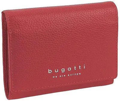 Portofel de piele Bugatti Linda - Continental, roșu