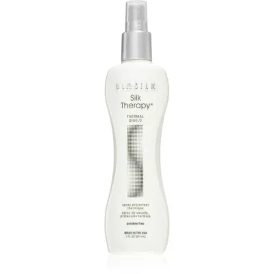 Biosilk Silk Therapy Thermal Shield spray cu protecție termică, pentru aranjarea cu placa și cu ondulatorul fara parabeni 207 ml