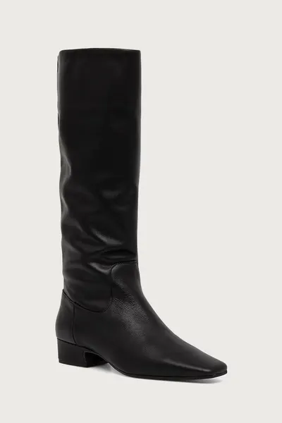 Steve Madden cizme pentru femei din piele Gwyneth