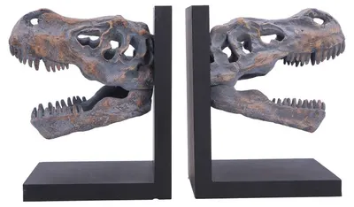 Opritor de carte Nemesis Now Adult: Dinosaurs - Tyrannosaurus Rex Skull, 17.1 cm