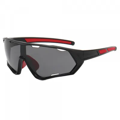 Ochelari De Ciclism Unisex Techsuit 9330, Negri Rosii