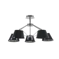 Lustra Ebony Crom+Negru 5xE27 60W