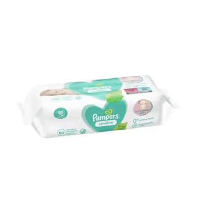Pampers Servetele umede 80 buc Sensitive 2in1 Gently Cleans & Pprotects