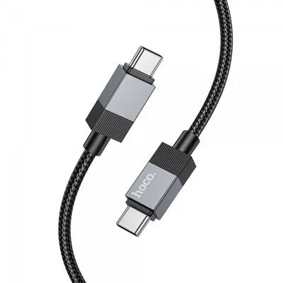Cablu Date si Incarcare USB-C - USB-C HOCO X110, 60W, 1m, Negru
