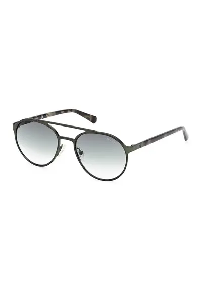 Ochelari de soare rotunzi cu lentile in degrade - Verde