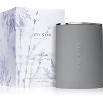 ester & erik scented candle white thyme & moss (no. 42) lumânare parfumată