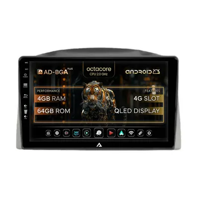 Navigatie Jeep Grand Cherokee (2005-2007), Android, A-Octacore 4GB RAM + 64GB ROM, 10.1 Inch - AD-BGA10004+AD-BGRKIT283