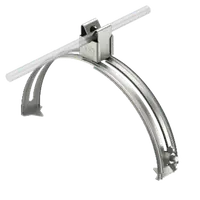 Suport inox pentru prindere conductor paratrasnet pe coama , 185−260 mm, Rd 8, A2 8mm | Type 132 VA