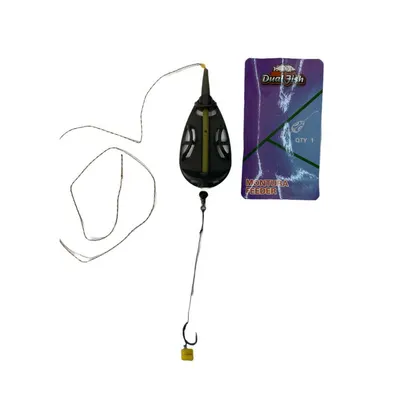 Montura method feeder 2, 40 GR, numar carlig 8, Dual Fish