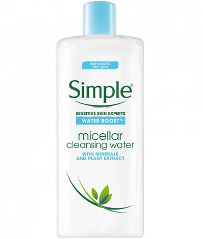 Apa Micelara pentru Ten deshidratat si Sensibil, cu Minerale si Extract de plante, Simple Water Boost, 200 ml