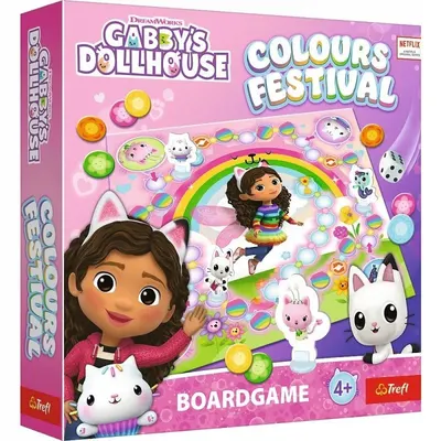 Joc de bord Gabby's Dollhouse: Colours Festival - Pentru copii