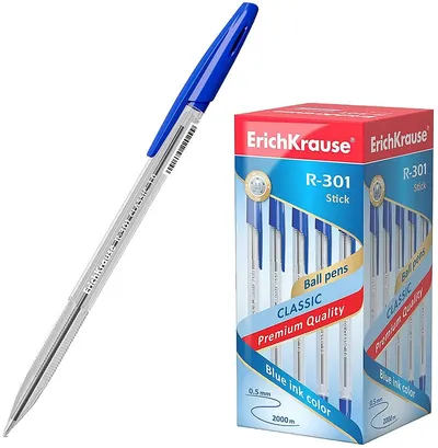 Pix Erich Krause R-301 - Classic Stick, 0.5 mm, albastru