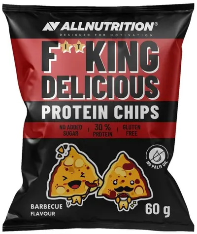 Fitking Delicious Protein Chips, barbecue, 60 g, AllNutrition