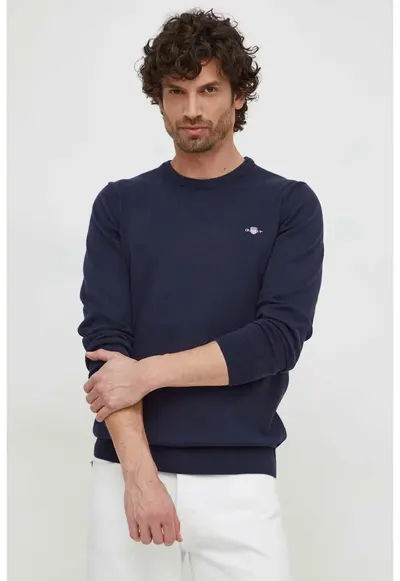 Pulover Classic - bumbac - bleumarin - Bleumarin