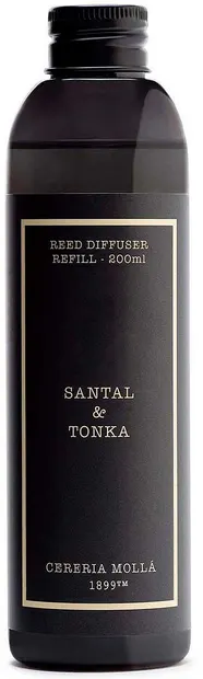 Rezervă odorizantă de cameră Cereria Molla - Santal & Tonka, 200 ml