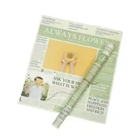 Hârtie decorativă ambalat model ziar 52x58cm - verde (set 20 buc) - Default Title