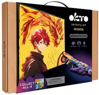 Set creativ 3D cu plastilină Okto Manga - Foc