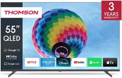 Smart TV Thomson - 55QG4S14, 55'', QLED, 4K, gri