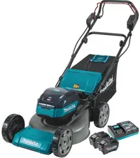 Mașină de tuns iarba cu acumulator Makita - LM001GT201, 40V max XGT, 62 l, 2100 m2, 2 x BL4050F Li-ion